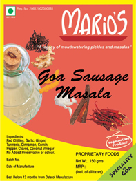 Goa Sausage Masala